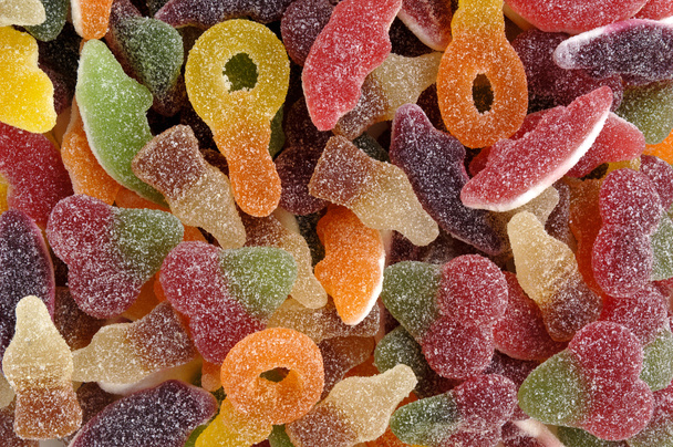 Close up van Gummy-snoep - Foto, afbeelding