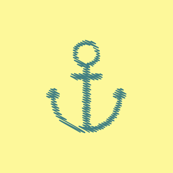 плоский вектор колекція іконок морський якір
 - Вектор, зображення
