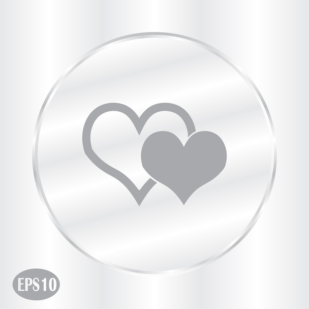 Heart web Icon Object. - Vector, Image