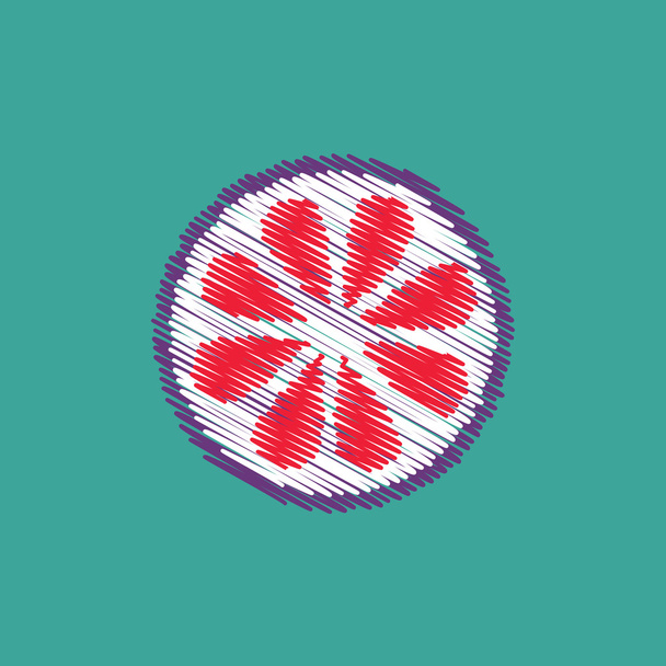 коллекция плоских векторных икон вкусные фрукты
 - Вектор,изображение