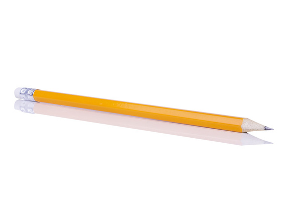 Bleistift isoliert auf reinem Weiß  - Foto, Bild