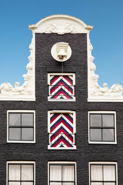 Gable tyypillinen hollantilainen talo Amsterdamissa
 - Valokuva, kuva