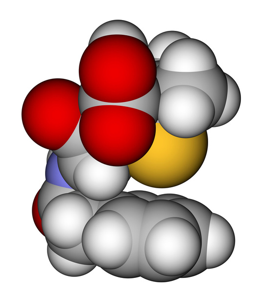 Modèle moléculaire de remplissage d'espace de pénicilline G
 - Photo, image