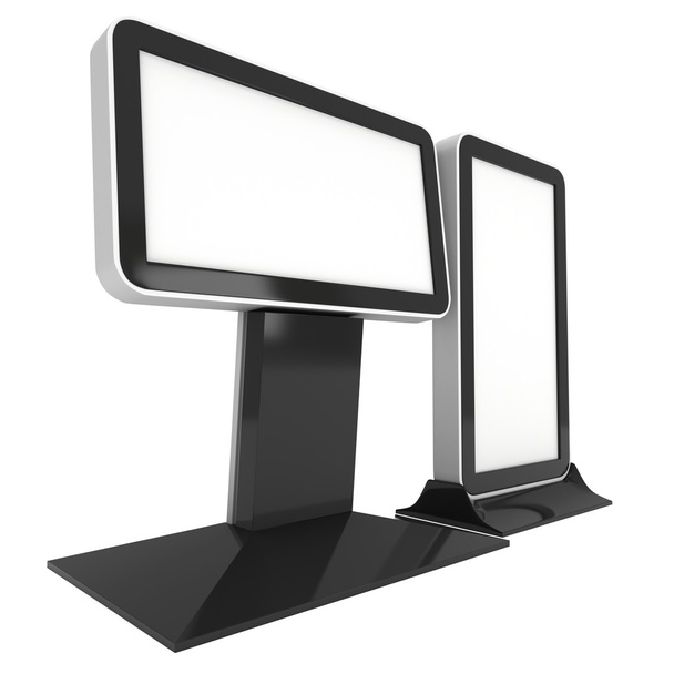 Trade show booth LCD screen stand. - Фото, изображение
