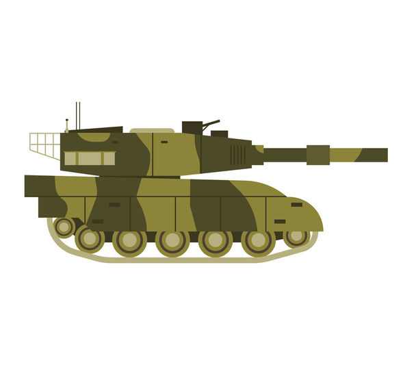 Tank geïsoleerd vectorillustratie. - Vector, afbeelding