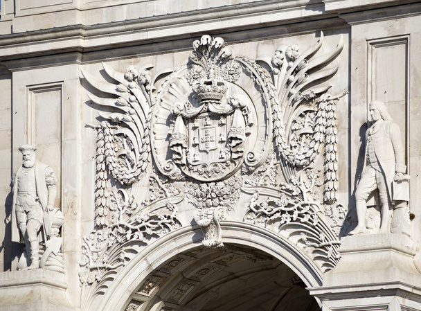 Lisbon Rua Augusta Triumphal Arch - Zdjęcie, obraz