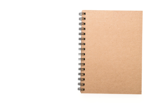 üres notebook elszigetelt fehér - Fotó, kép