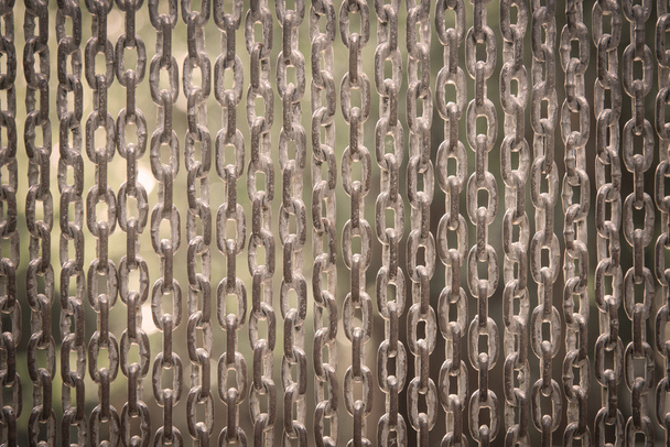 acier inoxydable suspendu de la chaîne, métal abstrait pour fond
 - Photo, image