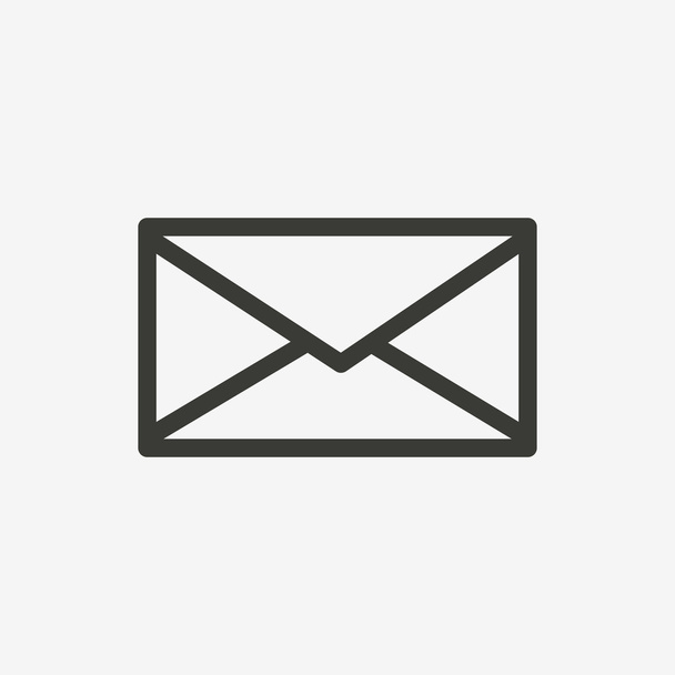 mail outline icon - ベクター画像