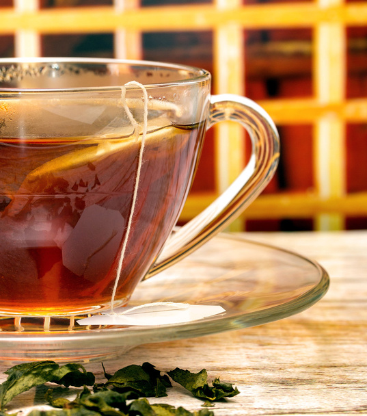 Csésze Tea eszközöket szünetek idejét és kávézók  - Fotó, kép