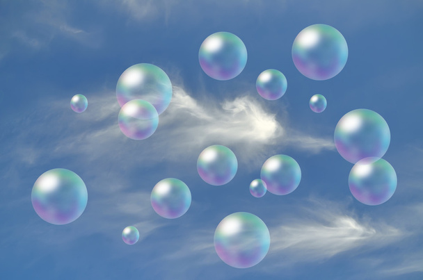Rainbow soap bubbles - Zdjęcie, obraz