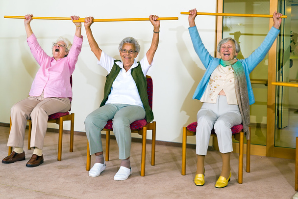 yaşlı bayanlar egzersizleri yapıyor - Fotoğraf, Görsel