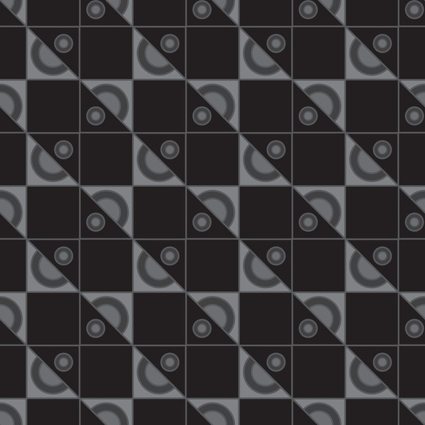 patrón geométrico sin costura en blanco y negro - Vector, Imagen