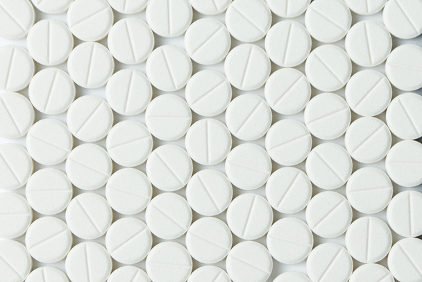 Witte tabletten of Geneeskunde - Foto, afbeelding