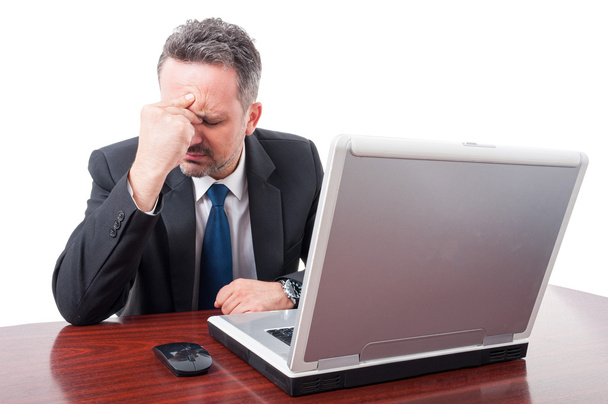 Professional lawyer suffering from headache - Foto, Bild