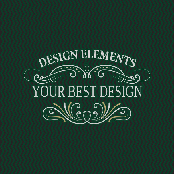Decorative swirly frames for your design. - Διάνυσμα, εικόνα