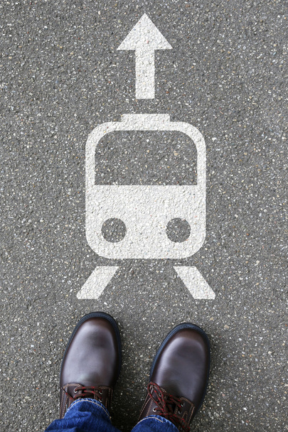 Man people train metro rail mobility city town traveling - Φωτογραφία, εικόνα