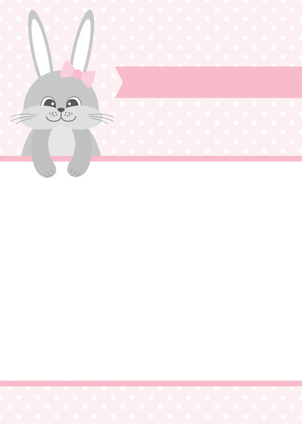Vector Bunny Card - Vector, Image