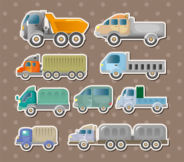 truck stickers - Vettoriali, immagini