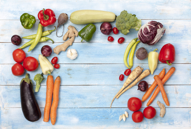 Vegetables on wooden board - Photo, image