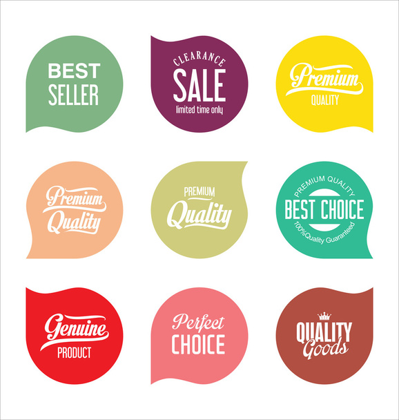 Sale stickers and tags collection - Vector, imagen