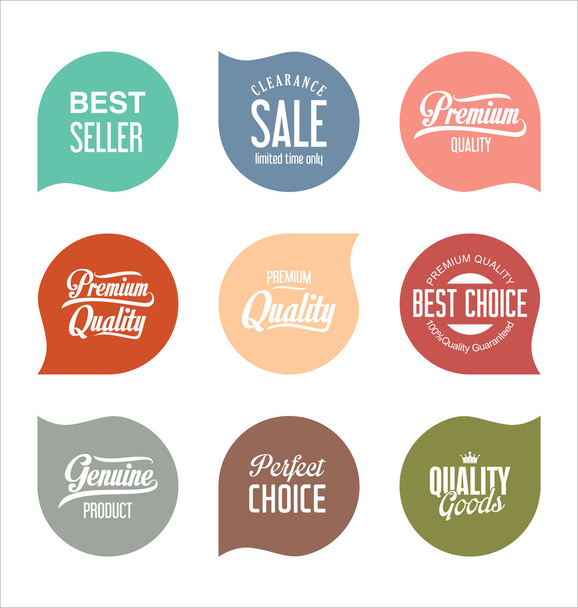 Sale stickers and tags collection - Vector, imagen