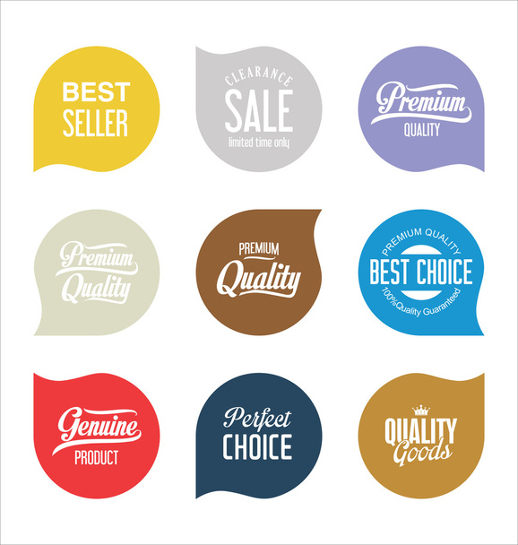 Sale stickers and tags collection - Vector, Imagen