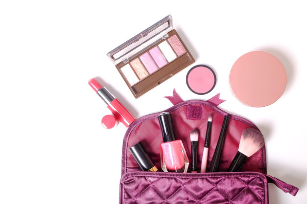 Make up bag with cosmetics make up  - Фото, зображення