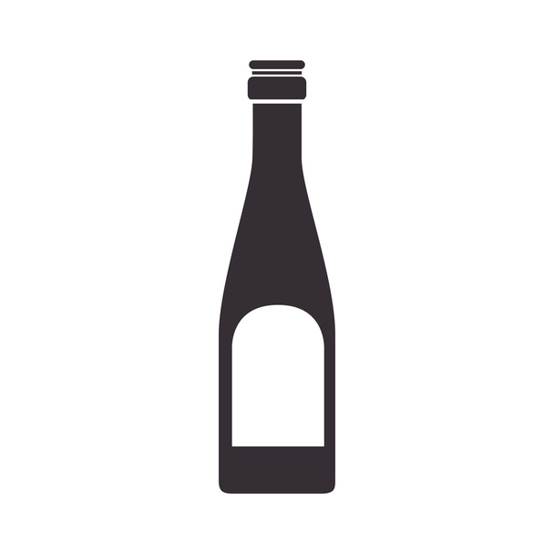 bebida garrafa de vinho - Vetor, Imagem