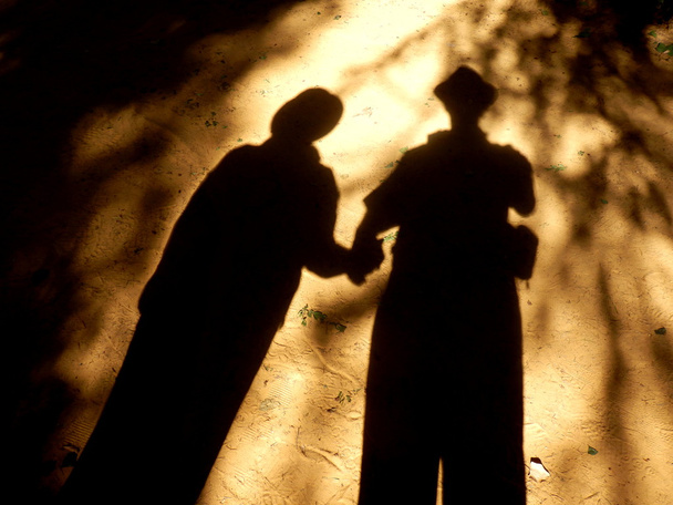 Scary Shadow Couple - Photo, Image