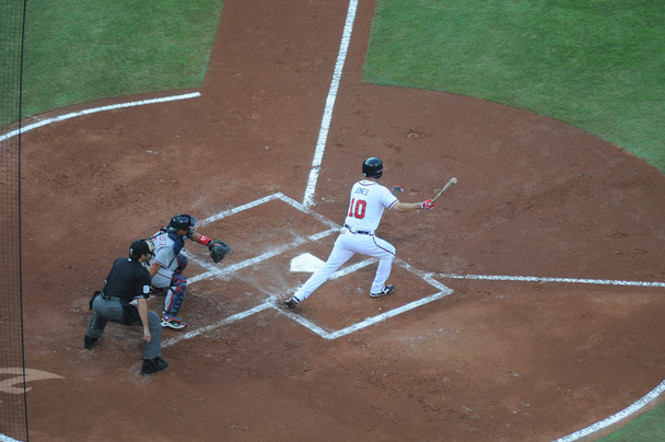 Atlanta Braves Pitcher Chipper Jones Batting - Zdjęcie, obraz