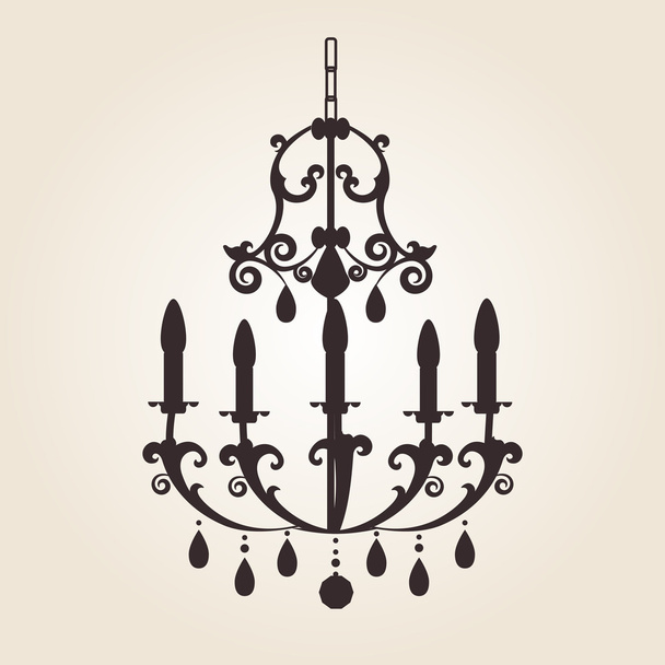 victorian chandelier silhouette