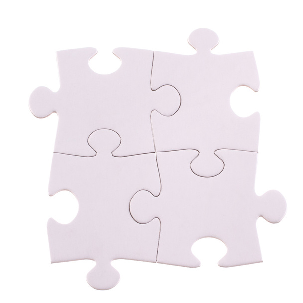 Four Puzzle pieces - Foto, Imagem