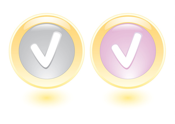 vector iconen met controleren teken - Vector, afbeelding