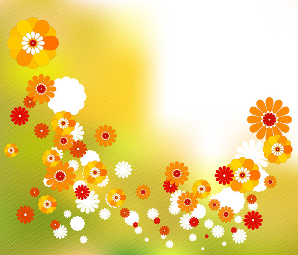 Abstract floral seasonal concept - vector illustration - Vektor, kép