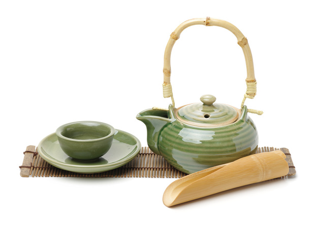 Tea Set on white background - Photo, Image
