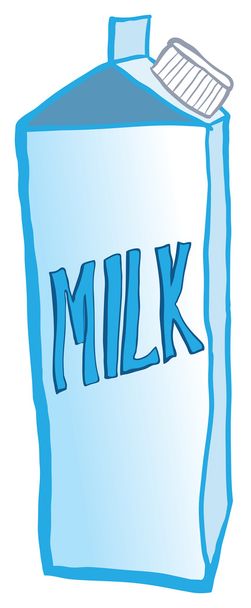 Milk cardboard packaging - Vettoriali, immagini