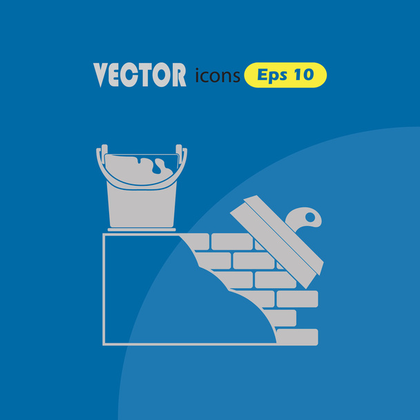 Stucco wall vector icon - Vector, Image