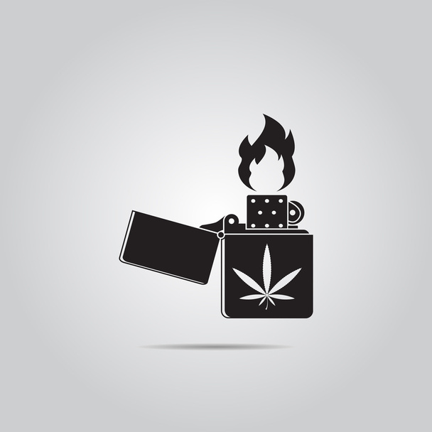 Легкая векторная икона марихуаны
 - Вектор,изображение