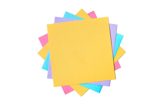 Arrière-plan de notes vierges colorées
 - Photo, image