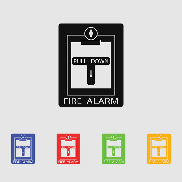 Icono de alarma de incendio
 - Vector, imagen