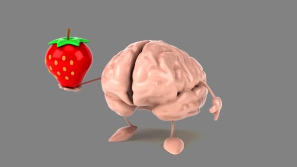 Εγκεφάλου εκμετάλλευση φράουλα - Πλάνα, βίντεο