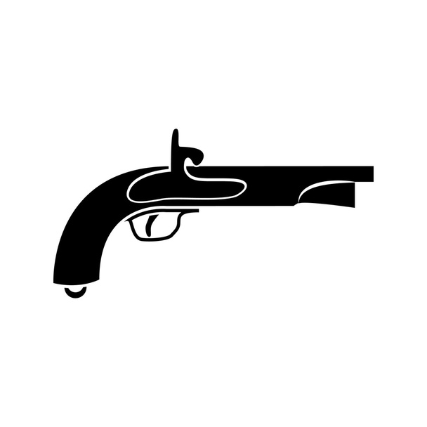 L'image vectorielle d'un ancien pistolet
 - Vecteur, image