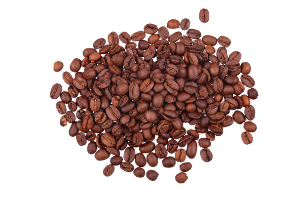 kahve çekirdekleri izole bir avuç - Fotoğraf, Görsel