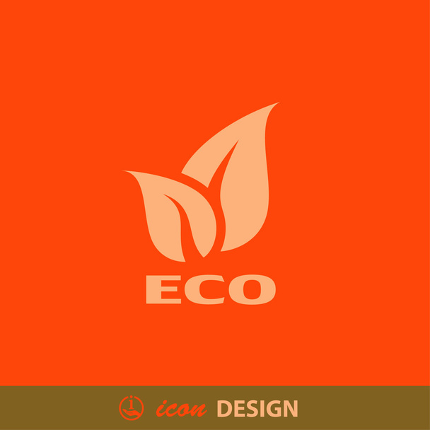 Abstract pictograph  of eco - Wektor, obraz