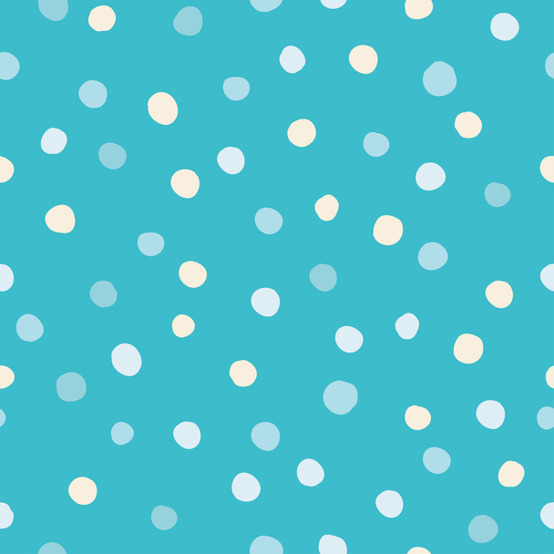 Seamless vector decorative background with polka dots. Print. Cloth design, wallpaper. - Vettoriali, immagini