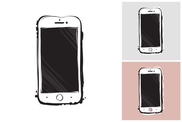 smartphone grafico disegnato a mano
 - Vettoriali, immagini