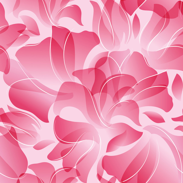 Bezproblémové vzor růžové okvětní plátky - Vektor, obrázek