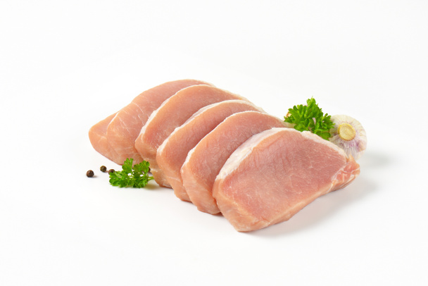 gesneden varkensvlees zonder been loin - Foto, afbeelding