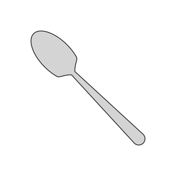 single spoon icon - Vector, Image